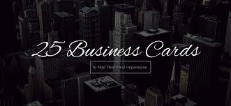 Environmentally responsible premium business cards. 25 Professional Business Cards To Nail That First Impression Design Studio