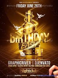 Birthday Party Flyer Templates Psd Free 10 Best Birthday Bash Party Flyers Print Templates Frip In Birthday Flyer Flyer Birthday Bash