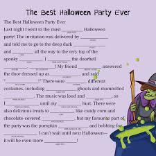 Automatically print the story onto two pages, the first page asking for the parts of speech, the second page will contain the story with fill in the blanks. Halloween Mad Libs Pdf