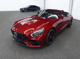 Designo Hyacinth Red Metallic Paint Top Down And 5 Spoke Design Matte Black Wheels Is A Match Made In Heaven Driving Black Wheels Mercedes Amg Affalterbach