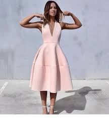 Dress Pink Dress Deep Plunge Classy Light Pink Midi Dress Backless Dress Open Back Dresses Summer Dress Sandals Pink Sandals High Heel Sandals All Pink Outfit Pink Wheretoget