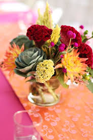 Real Wedding Wednesday Vibrant Fall Farmington Ranch Wedding Orange Centerpieces Ranch Wedding Orange And Pink Wedding