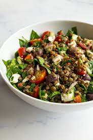 Mediterranean Lentil Salad Recipe In 2021 Delicious Healthy Recipes Easy Salad Recipes Vegetarian Recipes Lunch