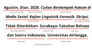 Daftar pustaka umumnya dibutuhkan sebagai sumber rujukan guna memastikan kebenaran dari data. Cara Menulis Daftar Pustaka Dari Buku Jurnal Website Skripsi
