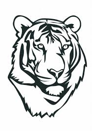 Easy tiger coloring pages printable. Coloring Tiger For Kids Drawing Drawing With Crayons