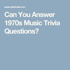 Take these 35 '70s musicquiz questions and answers to see how much groove you got! Pin On Music Stuff