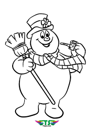 Frosty the snowman color page. Kids Frosty The Snowman Tsgos Coloring Page Tsgos Com Tsgos Com