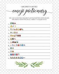 This fun nursery rhyme emoji game is a great printable baby shower game for all ages! Children S Books Nursery Rhymes Emoji Pictionary Emoji Baby Shower Game Printable Hd Png Download 819x1024 178285 Pngfind