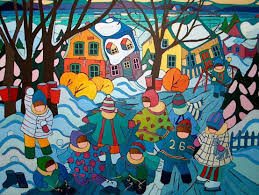 One Last Skate Selected For 2012 Unicef Card Unicef Cards Unicef Christmas Cards Painting