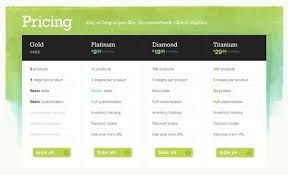 25 Beautiful Examples Of Pricing Tables Six Revisions Pricing Table Big Cartel Web Inspiration