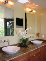 bathroom vanity with built in tv hgtv