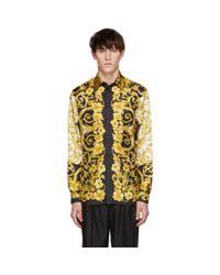 Not for uk okehstuff 5 out of 5 stars (412) $ 123. Versace Gold Silk Barocco Shirt In Metallic For Men Lyst
