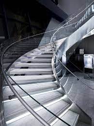 Tiffany Co Jewellery Las Vegas Retail Design Blog Glass Stairs Glass Railing Stairs Curved Staircase