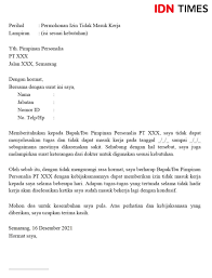 Contoh Surat Izin Sakit