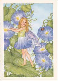 Darcy May Morning Glory Fairy Postcard Fairy Drawings Green Fairy Absinthe Art