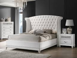 For special and customized velvet platform bed, you can contact various sellers on the site for deals specifically tailored to your needs, including large orders for institutions and businesses. Barzini White Velvet Upholstered Bed By Coaster 300843q