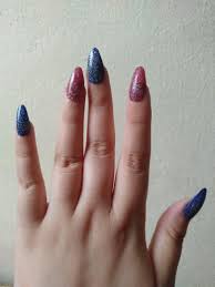 fake nails allowed? decided to make jinx nails after watching some Arcane.  | Fake nails, Basic nails, Cute nails