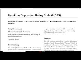 Image result for Hamilton Depression Scale
