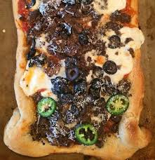 The Cowboy Elk Pizza Wild Game Cuisine Nevadafoodies Elk Recipes Elk Meat Recipes Elk Burger Recipe