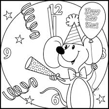 We have coloring pages for all ages, for all occasions and for all holidays. Cute New Years Coloring Page Novocom Top