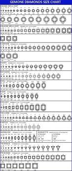 11 best diamond size charts images diamond sizes diamond