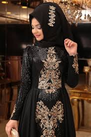 Pinar Sems Gunes Abiye Siyah Ala Tesettur Tesettur Giyim Modasina Yon Veren Tasarimlar Giyim Elbise Moda