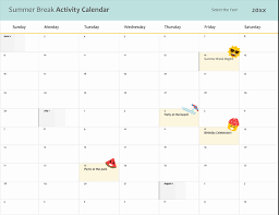 Print free monthly calendar 2021 for nice class. Summer Break Calendar