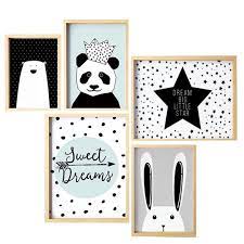 Canción infantil para irse a la cama. Cuadros Infantiles Bebe Con Marco Natural Sweet Dreams Sears