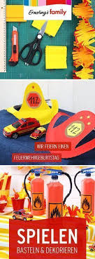Wir Feiern Einen Feuerwehr Geburtstag Anleitung Geburtstag Feiern Ideen Kindergeburtstag Geburtstag