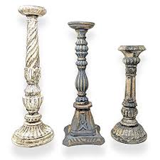 Maybe you would like to learn more about one of these? Set Of 3 Farmhouse Wood Pillar Candle Holders Rustic Decorative Candleholders