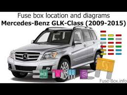 Mercedes benz gl450 2007 main fuse box/block circuit breaker diagram. Fuse Box Location And Diagrams Mercedes Benz Glk Class 2009 2015 Youtube