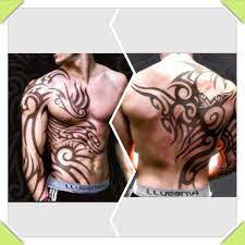 Front And Back View Of The Tribal Tattoo Tribal Tattoos Cool Tribal Tattoos Tribal Tattoo Designs