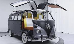 Vintage Vw Bus Revamped As Back To The Future Time Machine Volkswagen Camper Vw Bus Vintage Vw Bus
