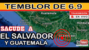 Colect , tb pl землетрясе́ние. Ultima Hora Temblor Sismo Terremoto Magnitud 6 9 En El Salvador 22 Junio Youtube