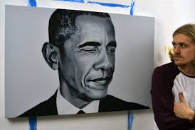 Barack Obama Acrylic painting: Ben Slade