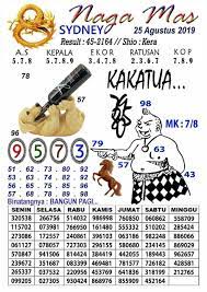 Syairtogel Naga Mas Minggu 25 Agustus 2019 Sydney Jenis Singapura