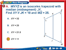 An irregular trapezoid has nonparallel sides of unequal length. Trapezoids Chapter 6 6 Trapezoid Def A Quadrilateral