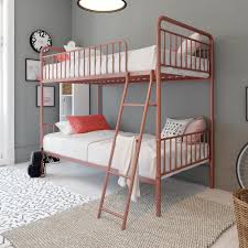 Up to 70% off · a zillion things home · shop our huge selection Better Homes Gardens Kelsey Twin Over Twin Metal Bunk Bed Rose Gold Walmart Com Walmart Com