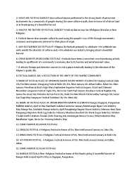 An Introduction To Philippine Festival Dances (Religious And Secular  Festivals) (Grade 9 Physical Education (Mapeh) Class) | Ppt