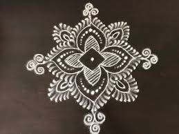 Rangoli Designs From Dots 7 1 7 1 Straight Dots Kolam Youtube Rangoli Designs Free Hand Rangoli Design Rangoli Designs Flower