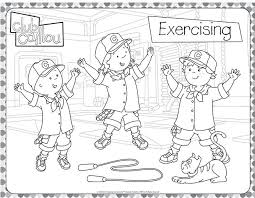 Activities Caillou Caillou Coloring For Kids Activities