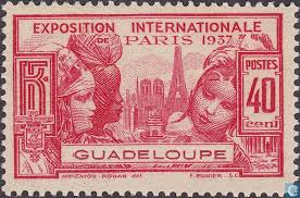 1937 World Exhibition 40 Stamp Guadeloupe Old Stamps Stamp Collecting Stamp