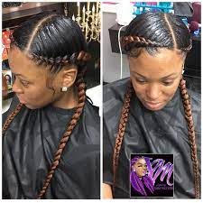 Feed In Braids Feed In Braids Hairstyles Two Cornrow Braids Two Braid Hairstyles