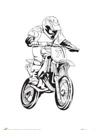 Coloriage moto et voiture à imprimer. Coloriage Moto Cross Sur Hugolescargot Com