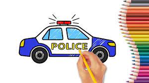 Rekomendasi gambar mewarnai kartun tayo cetak. Cara Gambar Mobil Polisi Kumpulan Gambar Sketsa Mobil