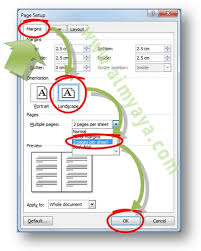 Cara Membuat Dua Halaman Dalam Satu Kertas Di Ms Word Aimyaya
