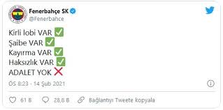 Fenerbahçeli taraftarlar, pozisyonun penaltı olduğunu iddia ederken var hakemine yoğun eleştirilerde bulundular. Galatasaray Kasimpasa Macinin Ardindan Kiyamet Koptu Fenerbahce Den Cok Sert Aciklama