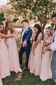 Funny Bridal Party Photos Funny Wedding Photos Blush Pink Bridesmaid Dresses Na Wedding Photography Bridal Party Wedding Parties Pictures Wedding Humor