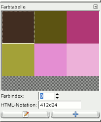 <font color=blue> der text wird in der farbe blue dargestellt </font>. 2 4 Der Dialog Farbtabelle