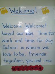 Welcome Poem For Beginning Of School Good To Use At Morning Circle Time Startadaycare Kindergarten Poems Welcome To School Beginning Of School